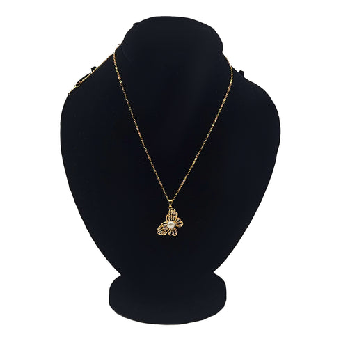 Golden Butterfly Necklace - D45 - 3